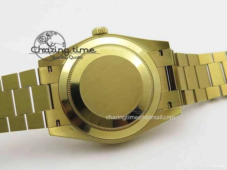 MiroTime 0427 Cozy Day-Date 40mm 228238 YG Noob 1:1 Best Edition Silver Dial On YG President Bracelet A 3710